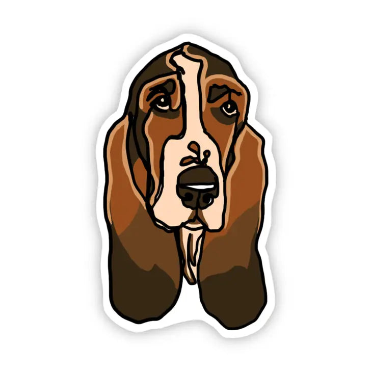 Basset Hound Dog Sticker