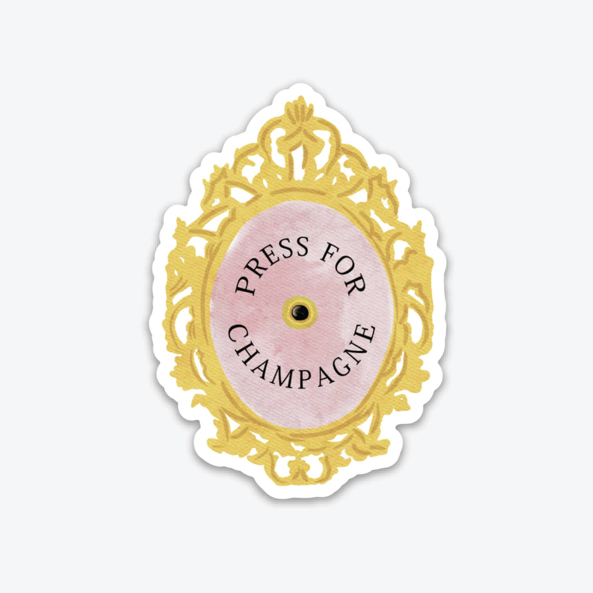 Press For Champagne Sticker