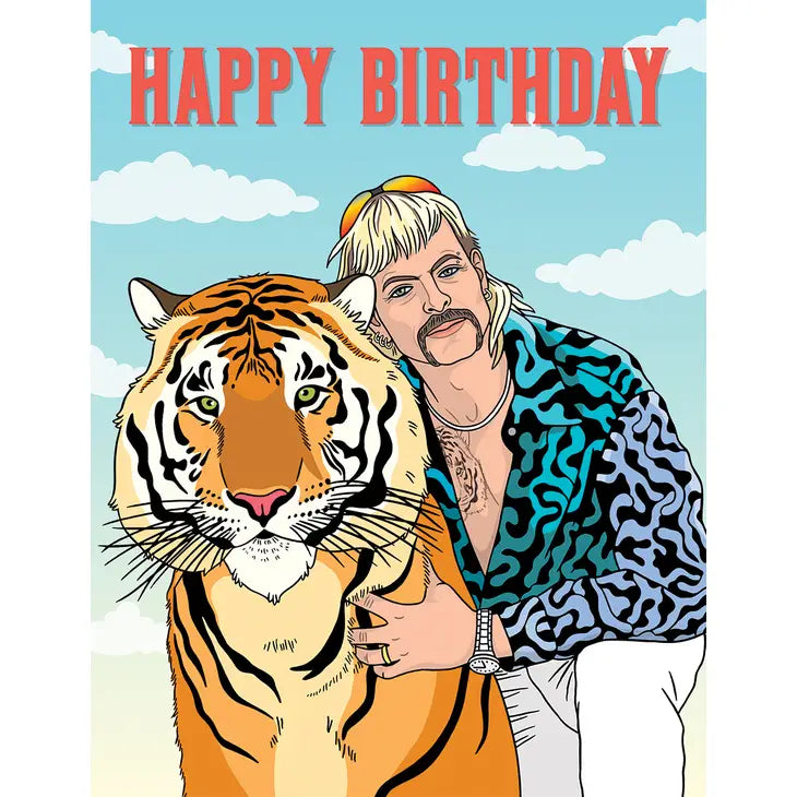 Tiger King Birthday Card