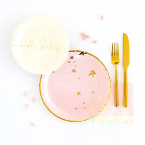 Pink Star Plates