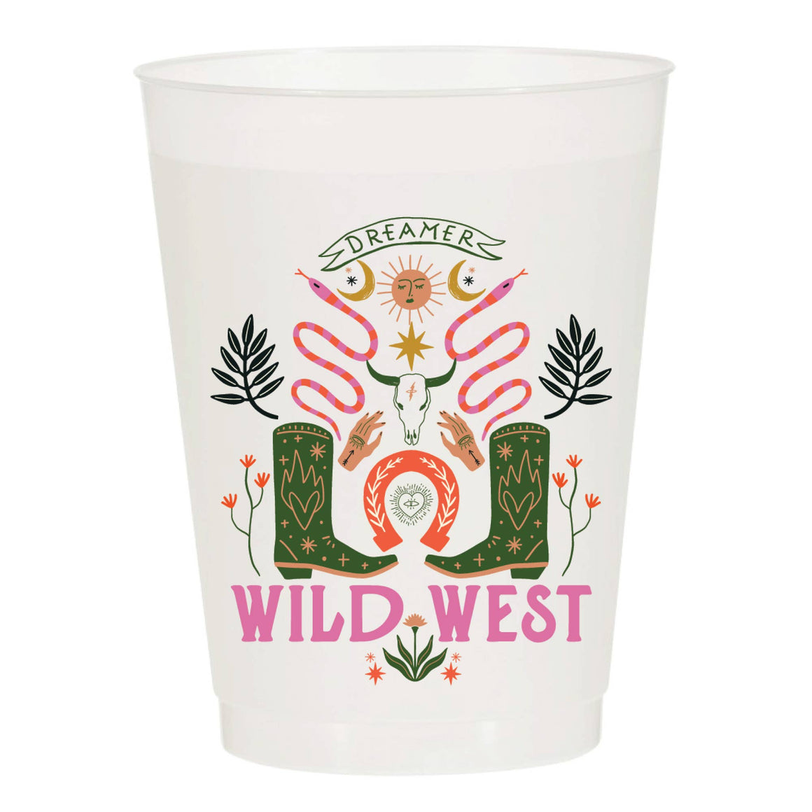 Wild West Frosted Cups | Set of 6