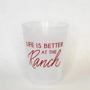 Life is Better at the Ranch Reusable Cups | Set of 8