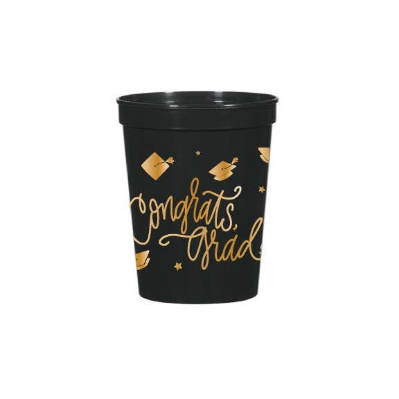 Congrats, Grad! | Black Stadium Cups