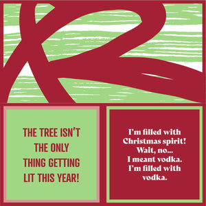 Get Lit/Christmas Spirit Double Sided Napkins