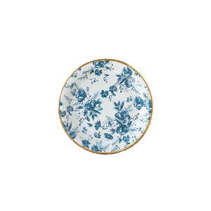 Navy Floral Paper Plates