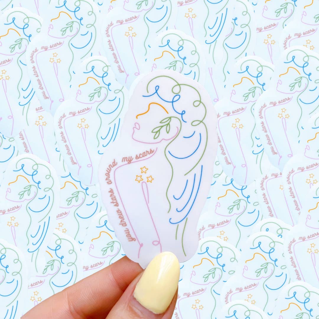Stars Around Scars Sticker