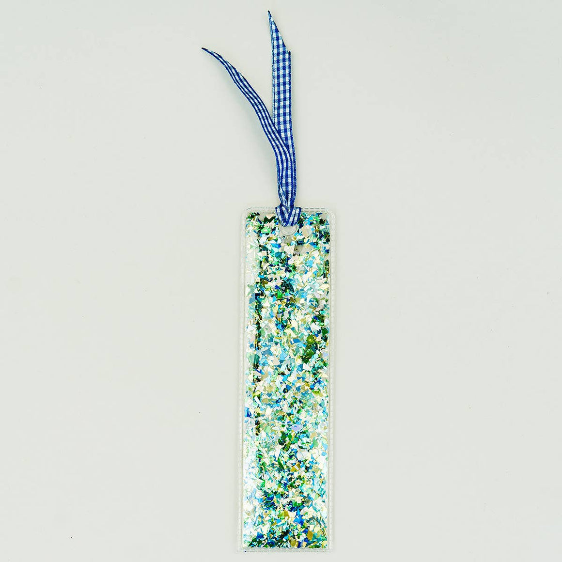 Green Confetti Bookmark