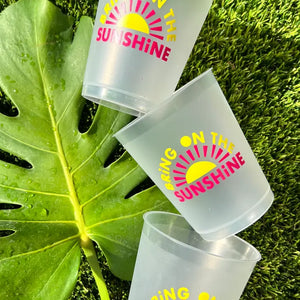 Bring on the Sunshine Reusable Cups