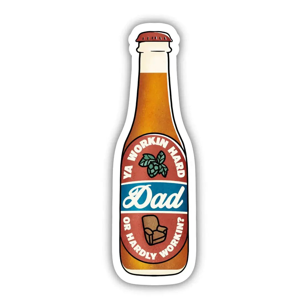 Dad Beer Bottle Sticker