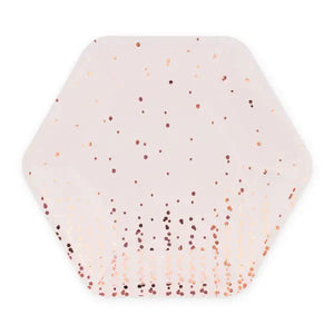 Rose Gold Bubble Plates