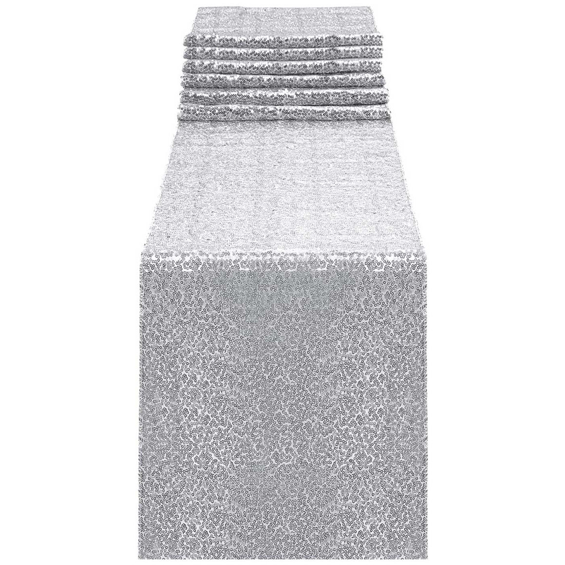 Silver Sequin Table Runner