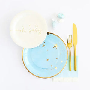 Baby Blue Star Plates