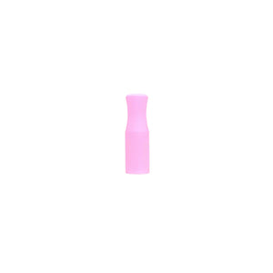 Pink Silicone Straw Tip