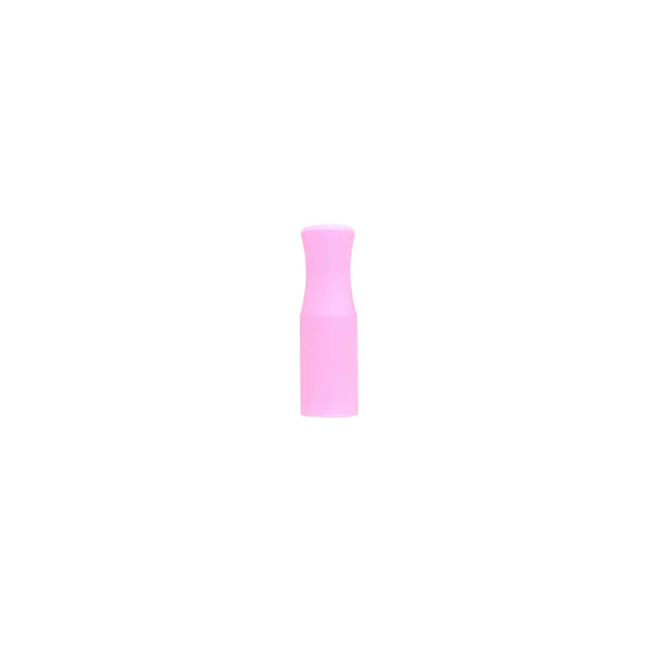 Pink Silicone Straw Tip
