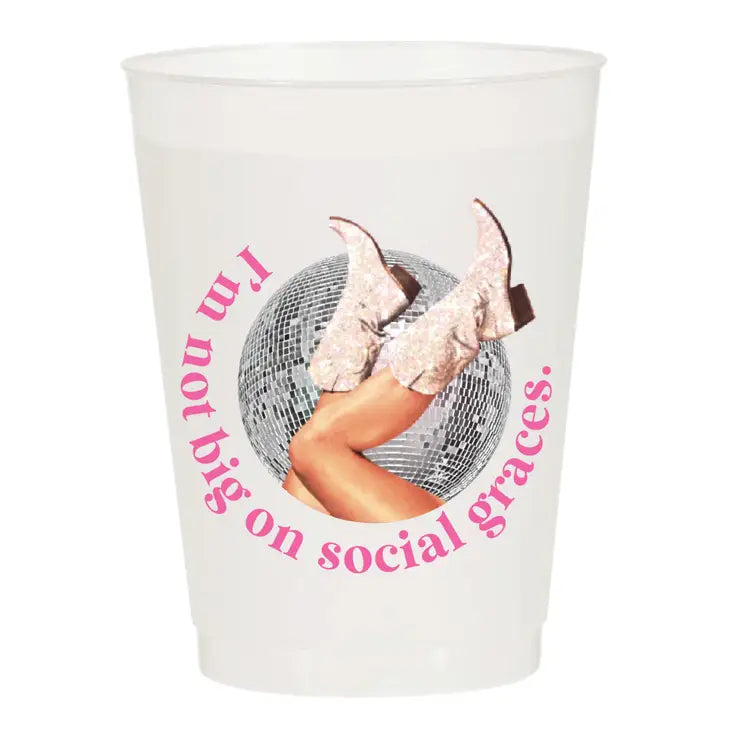 Social Graces Reusable Cups | Set of 10