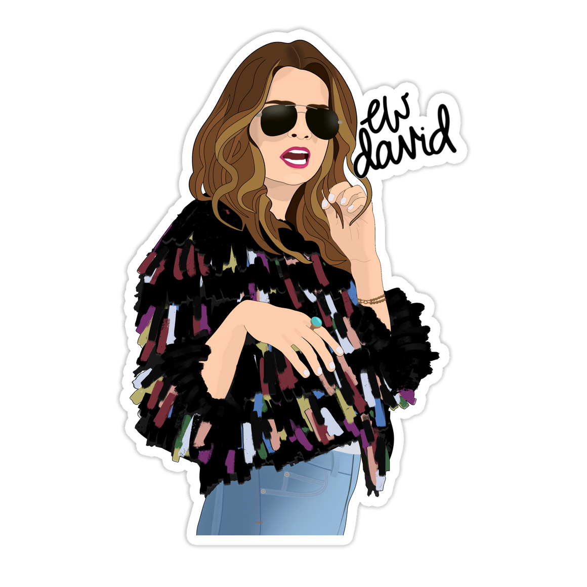 Alexis Rose Ew David Sticker