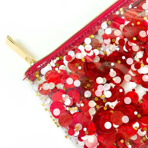 Red Confetti Pouch