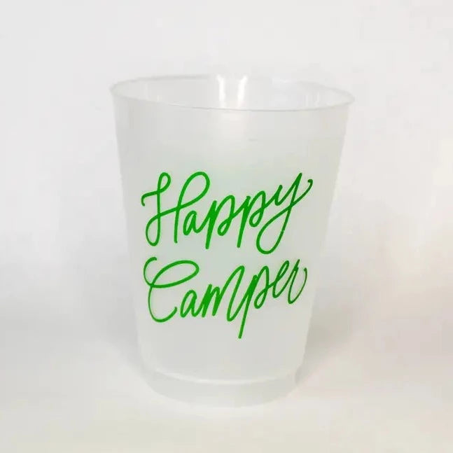 Happy Camper Reusable Cups | Set of 8