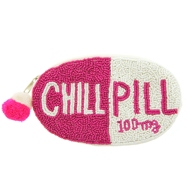 Chill Pill Seed Bead Bag