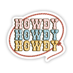 Howdy Western Sticker