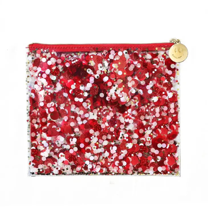 Red Confetti Pouch