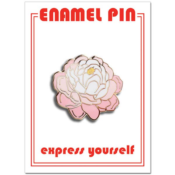 Peony Enamel Pin