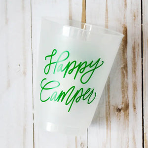 Happy Camper Reusable Cups | Set of 8