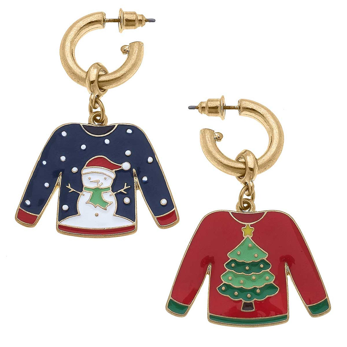 Ugly Christmas Sweater Earrings