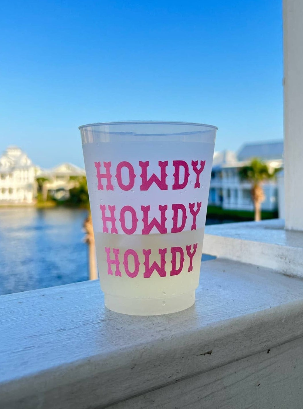 Howdy Pink Reusable Cups | Set of 6