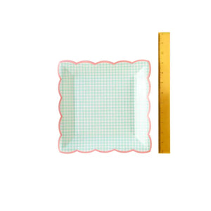 Gingham Paper Plates