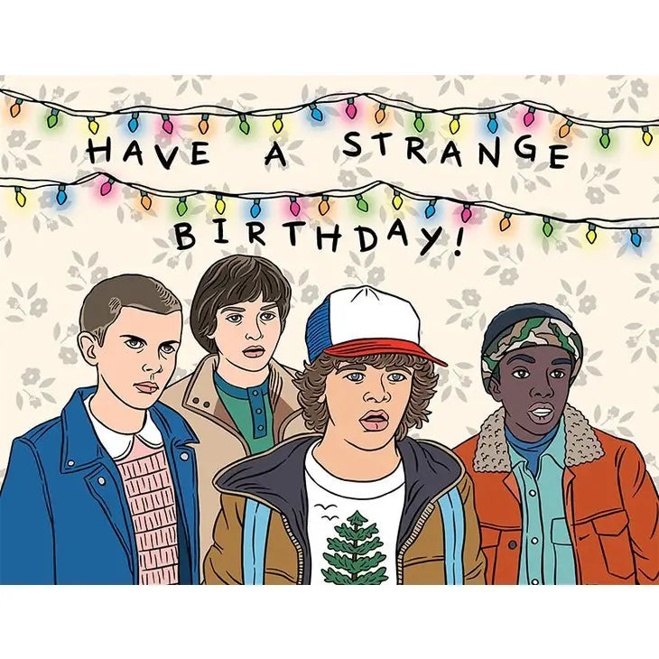 Stranger Things Birthday Card