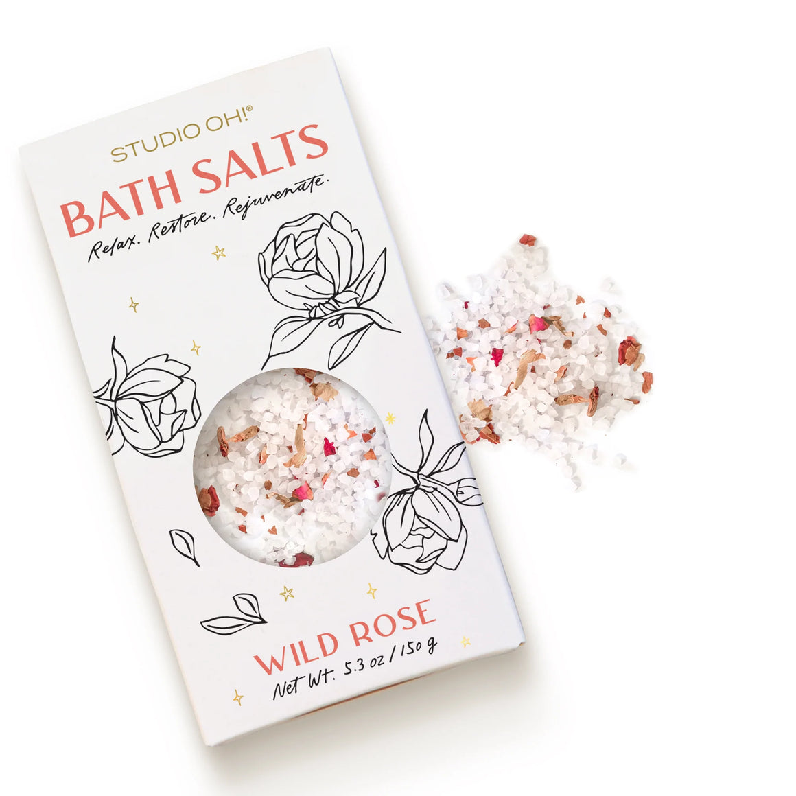 Wild Rose Scented Bath Salts