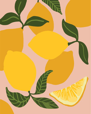 Paint By Number Kit | Lemons