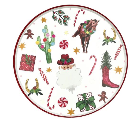 Country Christmas Dinner Plate