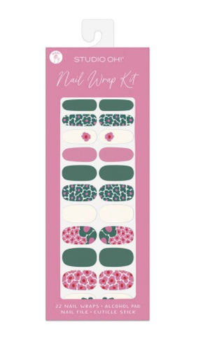 Tipsy Flowers Nail Wrap Kit