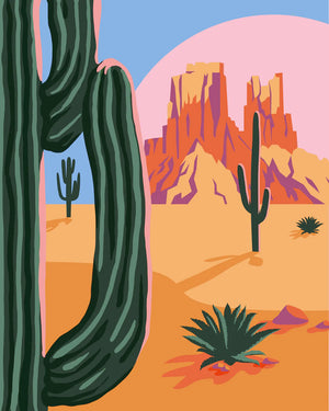 Paint By Number Kit | Desert