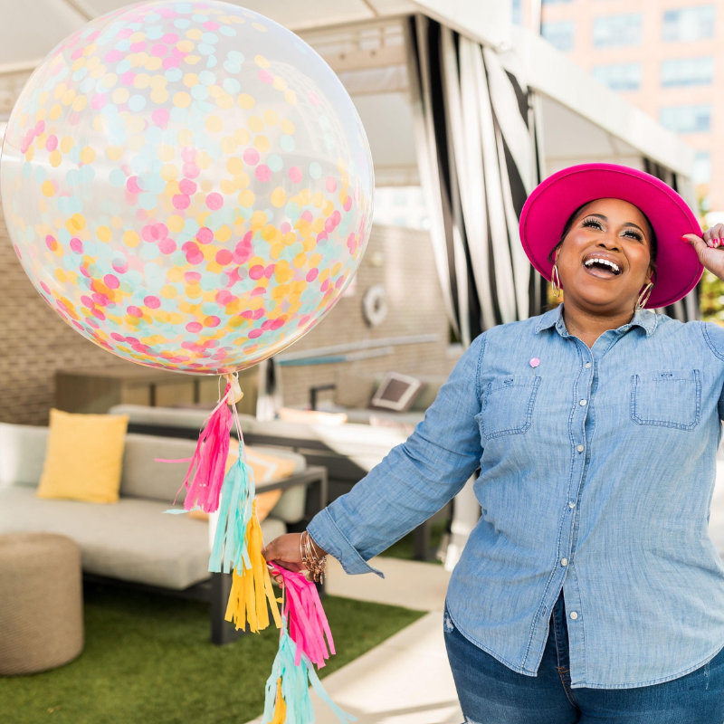 Bright Colors Jumbo Confetti Filled Balloon