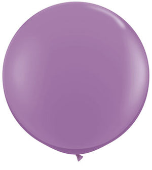 Spring lilac 36 inch jumbo balloon on white background.