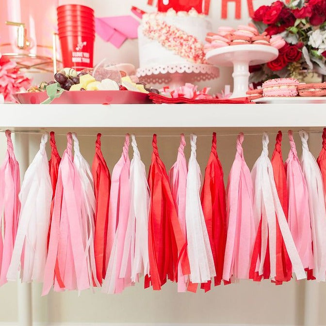 Valentine Tissue Tassel Garland