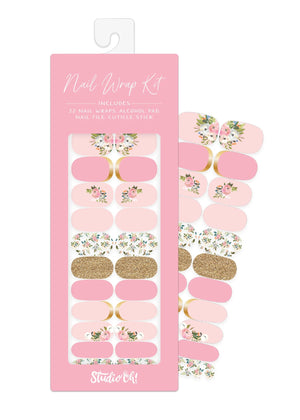 Bella Floral Nail Wrap Kit