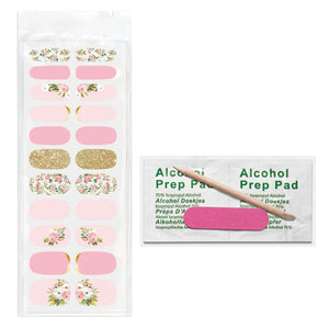 Bella Floral Nail Wrap Kit