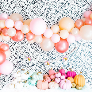 Pink Peach Rose Gold Balloon Garland DIY Kit