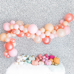 Pink Peach Rose Gold Balloon Garland DIY Kit