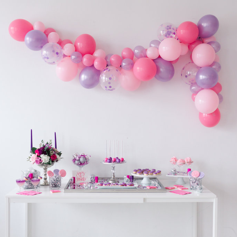 Tassel Garland - Romantic and Charming - Pink, White, Silver