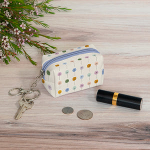 Dotted Palms Key Chain Pouch