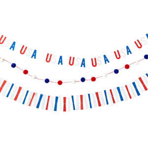 Stars & Stripes Mini USA Banner Set