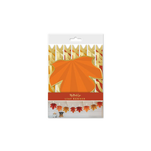 Set of leaf fan banner in a package.