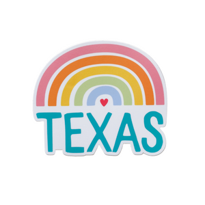 Texas Rainbow Sticker