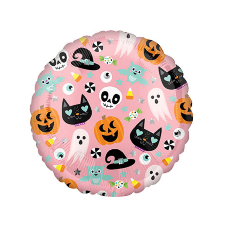 Pink Halloween Balloon