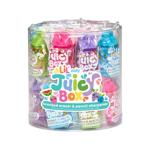 Lil' Juicy Box Scented Erasers + Sharpeners